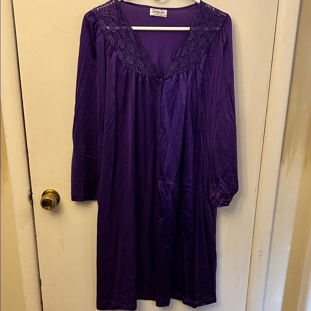 Vanity Fair Purple Nightgown Size Small Vintage